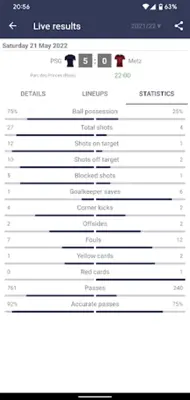 Live Scores for Ligue 1 France android App screenshot 10