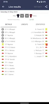 Live Scores for Ligue 1 France android App screenshot 12