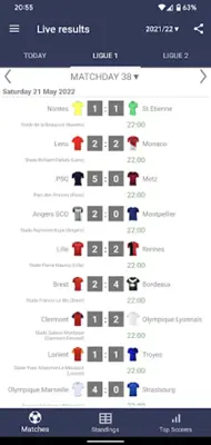 Live Scores for Ligue 1 France android App screenshot 14