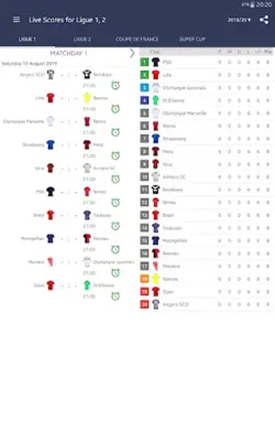 Live Scores for Ligue 1 France android App screenshot 3