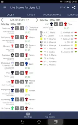 Live Scores for Ligue 1 France android App screenshot 5