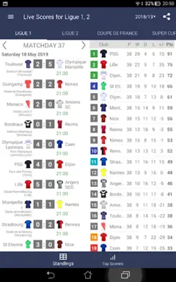 Live Scores for Ligue 1 France android App screenshot 6